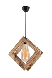 Opviq Lámpara de Araña Square Natural en Madera